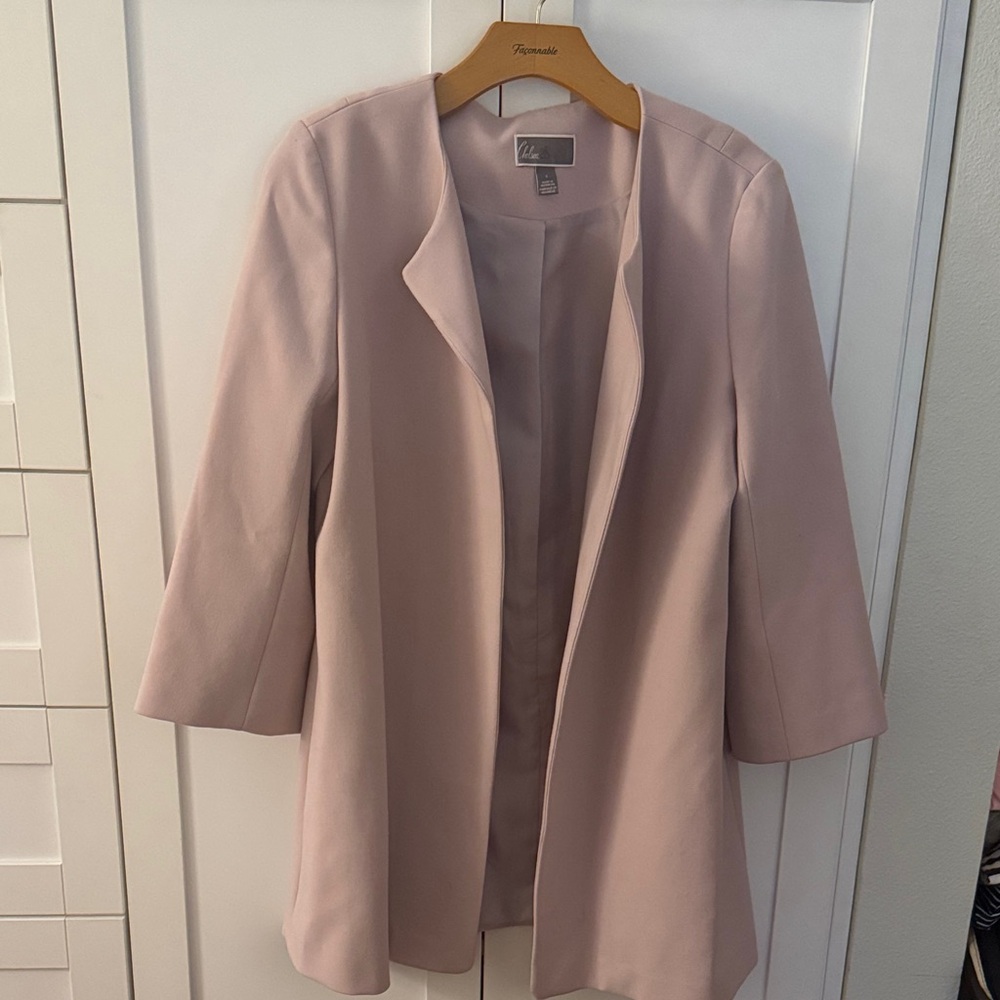 Chelsea28 Blush Pink Open Front Blazer Jacket